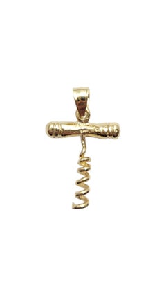 14 Karat Yellow Gold Corkscrew Pendant #20740
