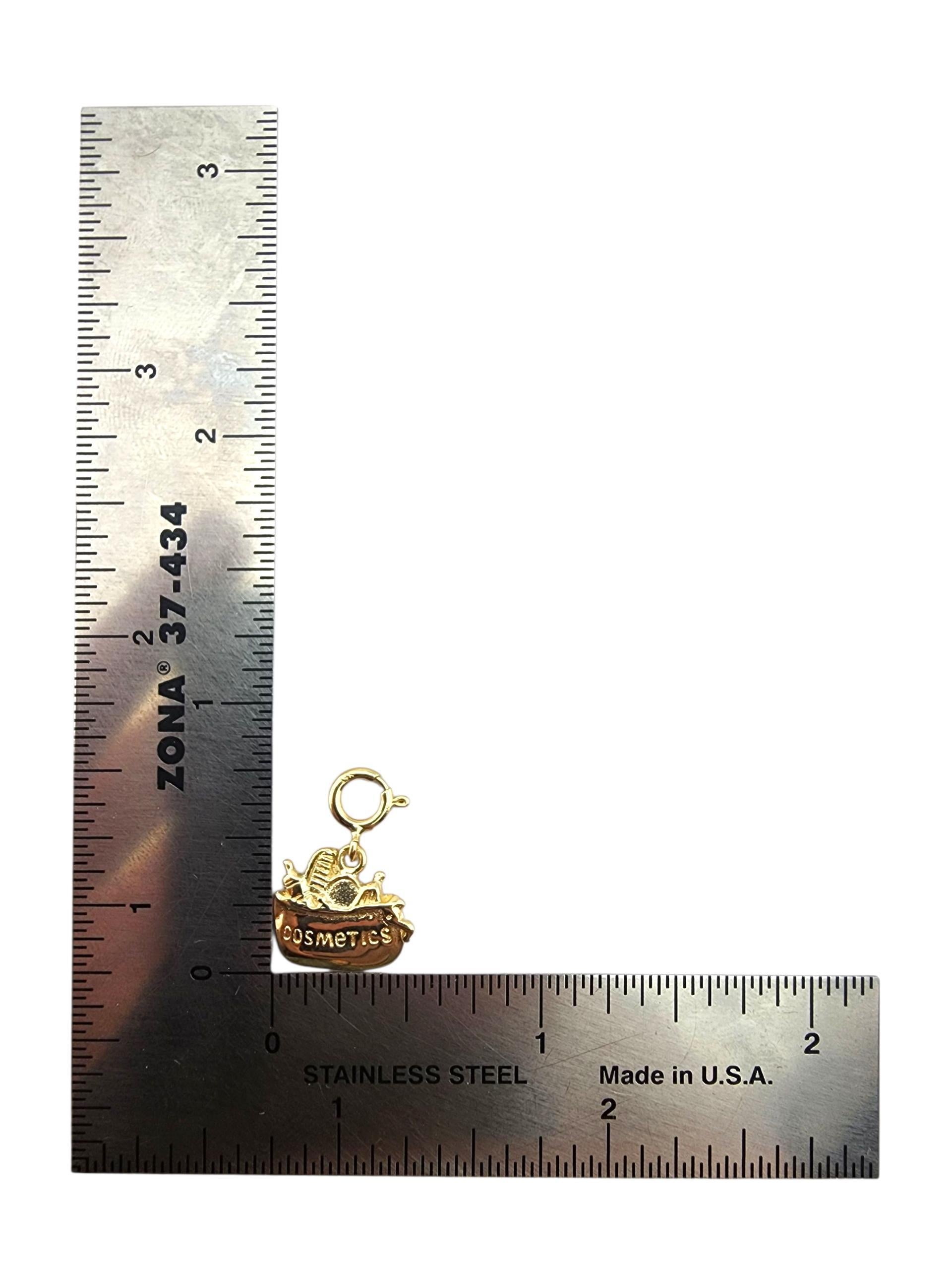 Amuleto Bolsa de Cosméticos de Oro Amarillo de 14 Kilates #23268 en venta 3