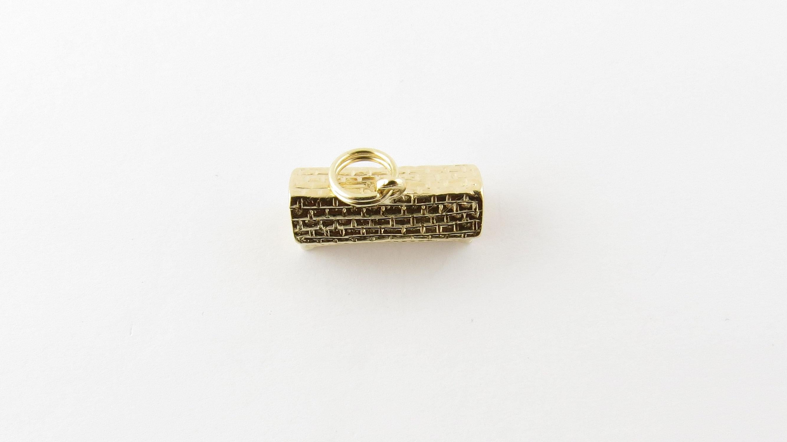 14 Karat Yellow Gold Covered Bridge Charm 4