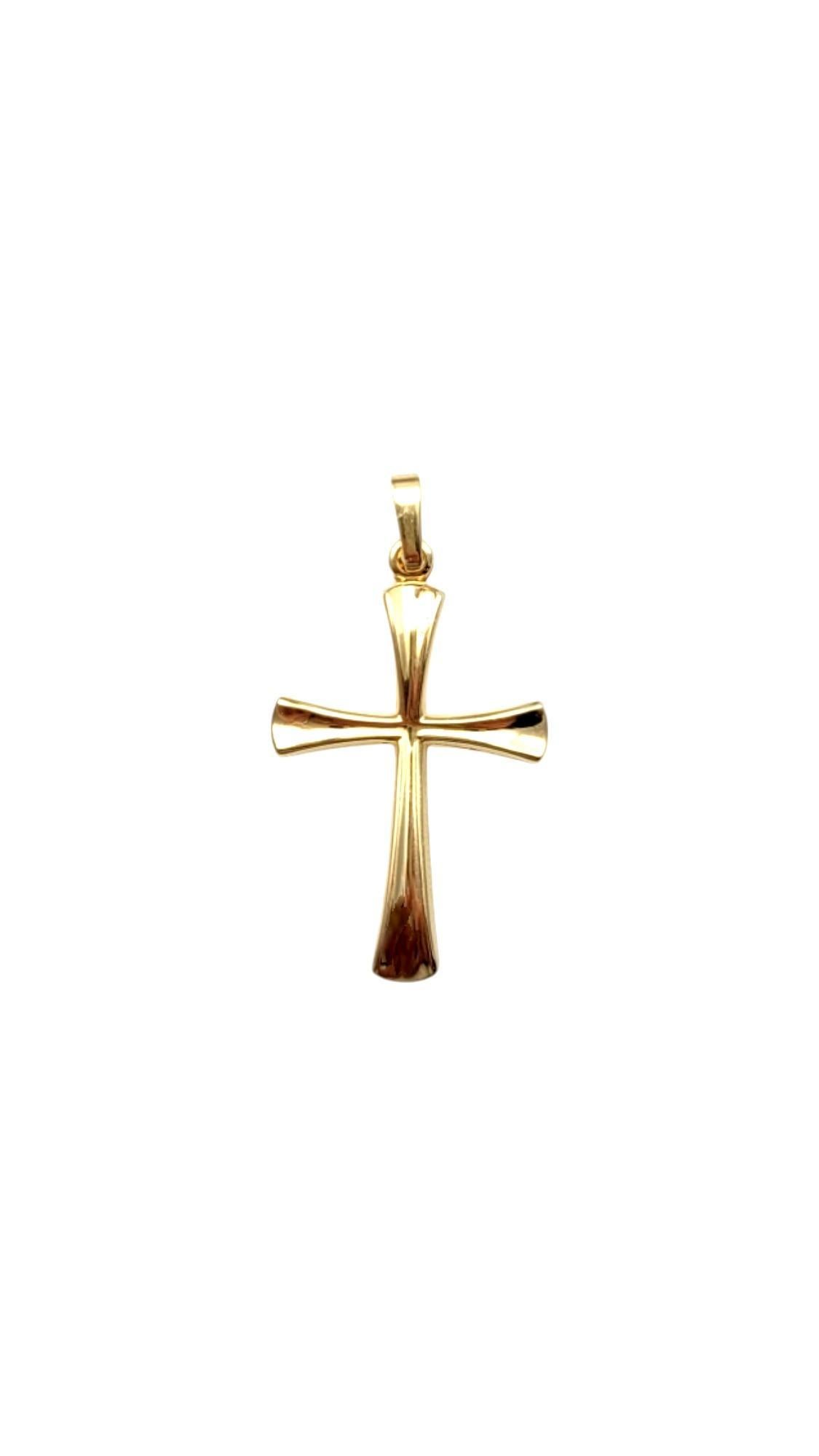 14 Karat Yellow Gold Cross Charm #20349