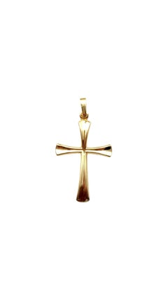 14 Karat Yellow Gold Cross Charm #20349