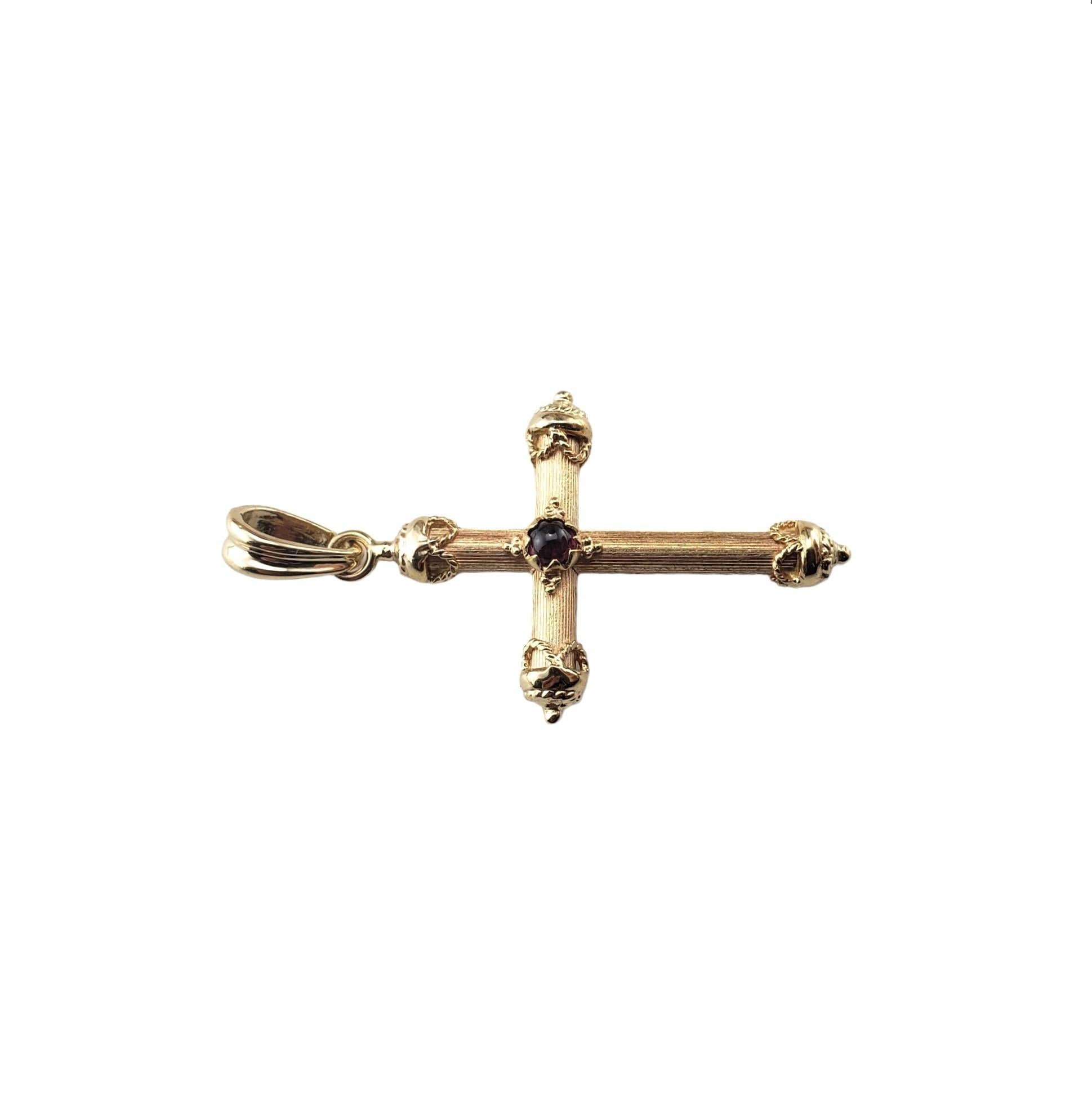 14 Karat Yellow Gold Cross Pendant #15510 In Good Condition For Sale In Washington Depot, CT