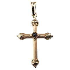 14 Karat Yellow Gold Cross Pendant #15510