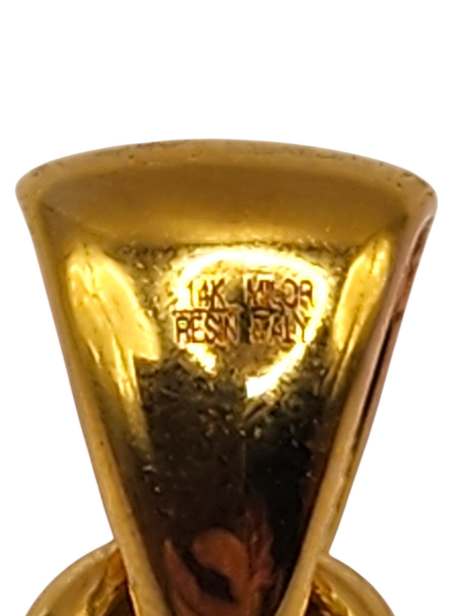 Pendentif croix en or jaune 14 carats n° 19994 en vente 1