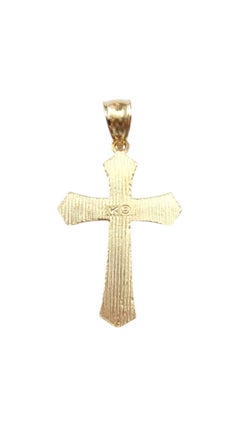 14 Karat Yellow Gold Cross Pendant #20891