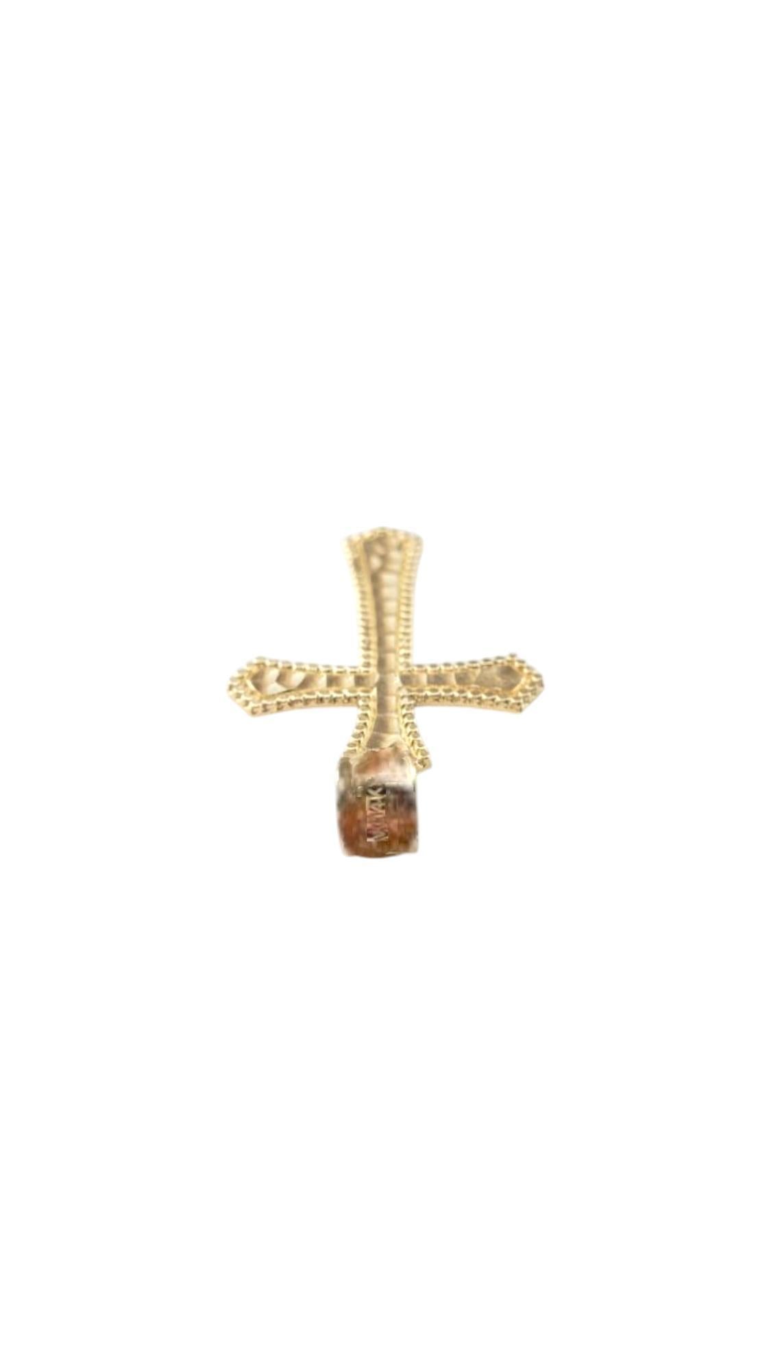 Pendentif croix en or jaune 14 carats n°20891 en vente 1