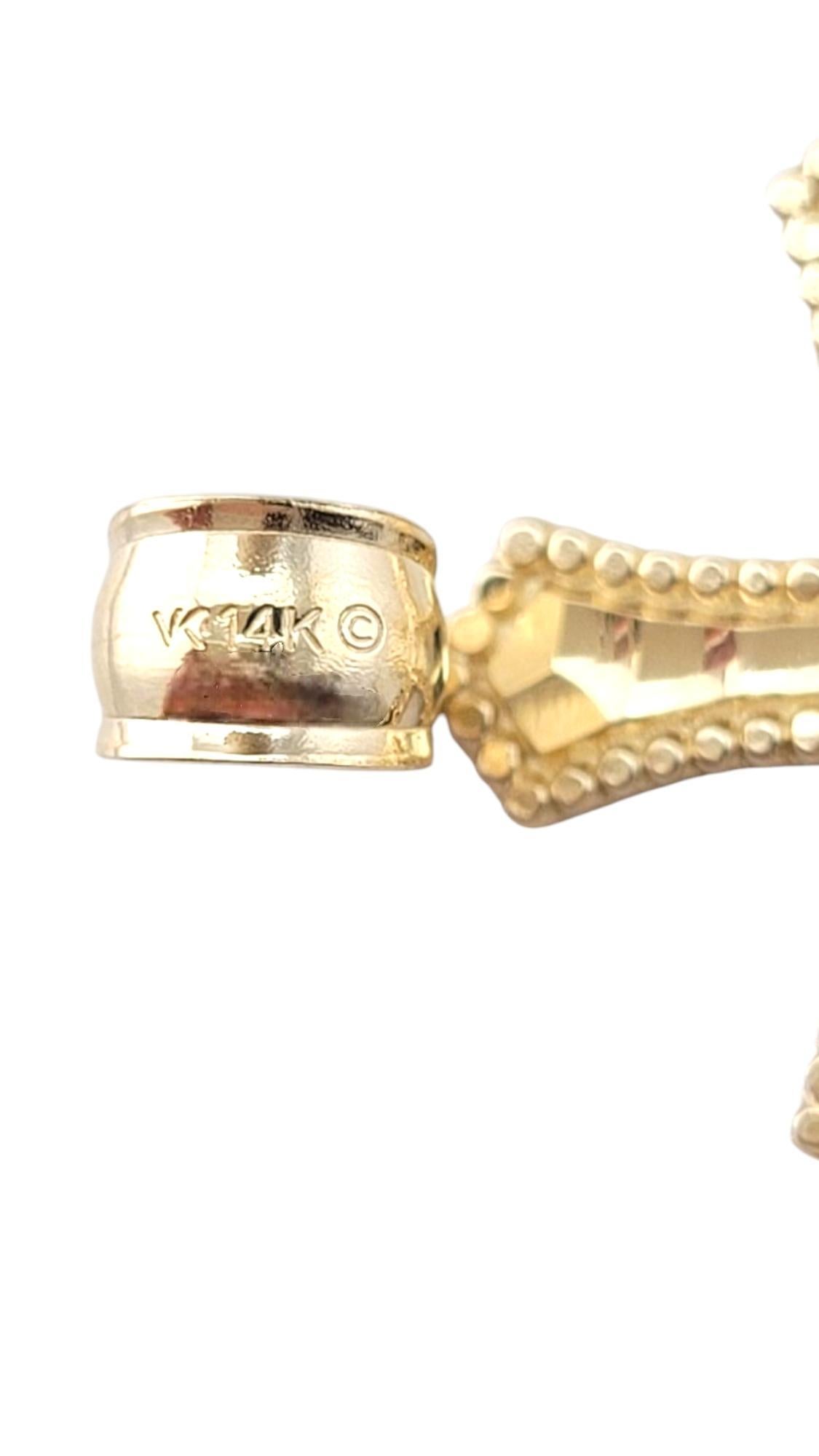 Pendentif croix en or jaune 14 carats n°20891 en vente 4