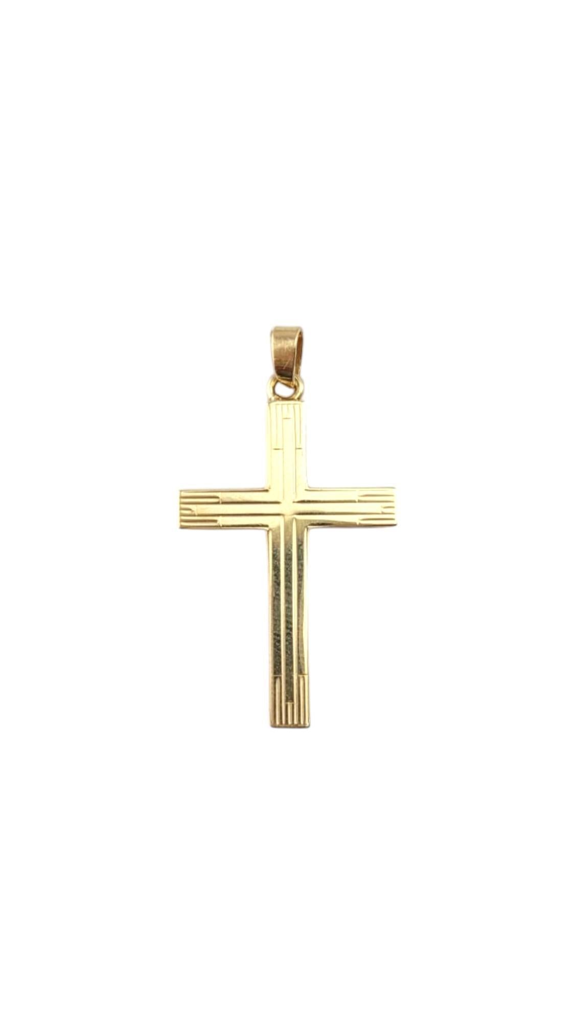 14 Karat Yellow Gold Cross Pendant #21275