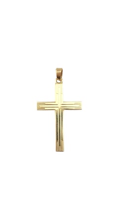 14 Karat Yellow Gold Cross Pendant #21275