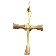 14 Karat Yellow Gold Cross Pendant #21482