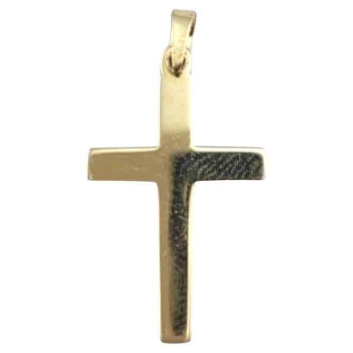 Pendentif croix en or jaune 14 carats #22240