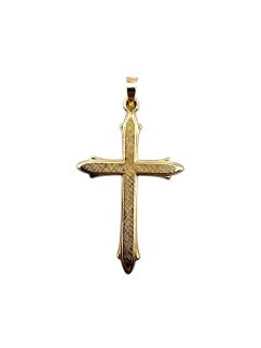 Pendentif croix en or jaune 14 carats #23163