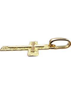 14 Karat Yellow Gold Cross Pendant #24034