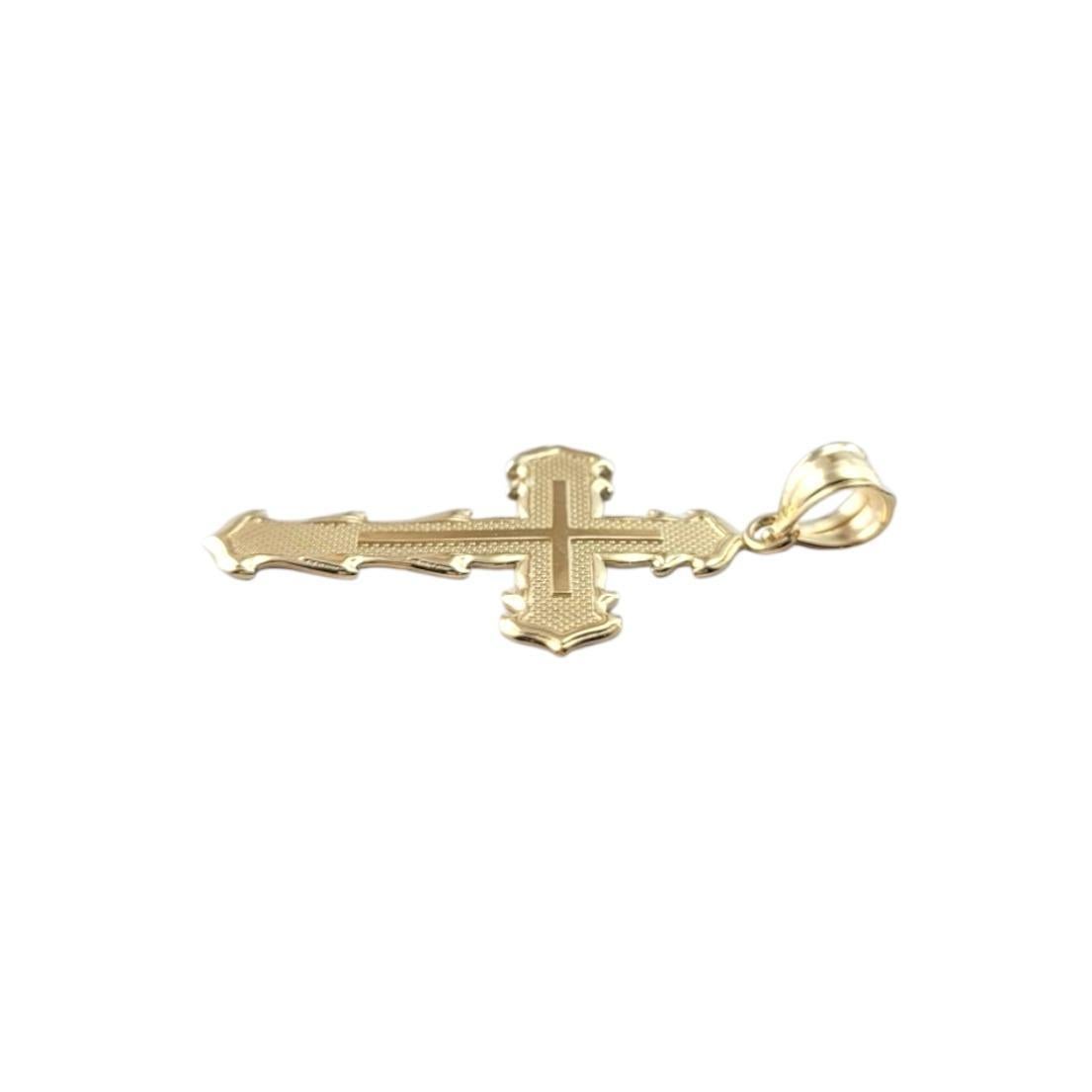 14 Karat Gelbgold Kreuz-Anhänger „Trust the Lord“ #21508 im Angebot 2