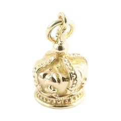 14 Karat Yellow Gold Crown Charm