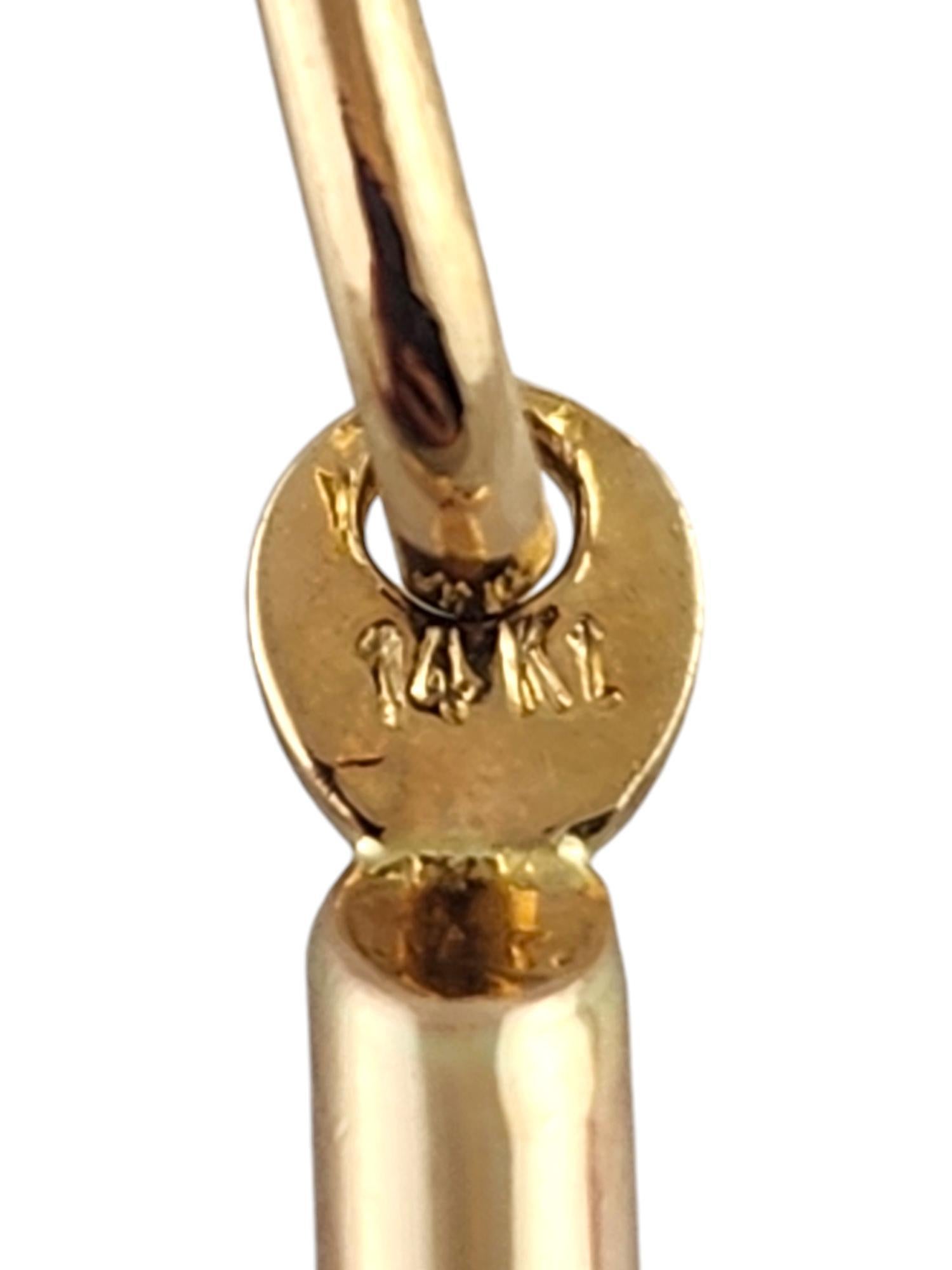 14 Karat Yellow Gold Crucifix Pendant #19296 For Sale 2