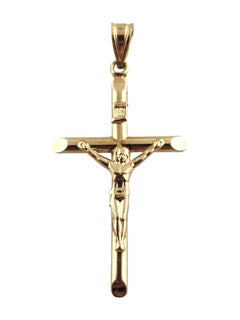 14 Karat Yellow Gold Crucifix Pendant #20002