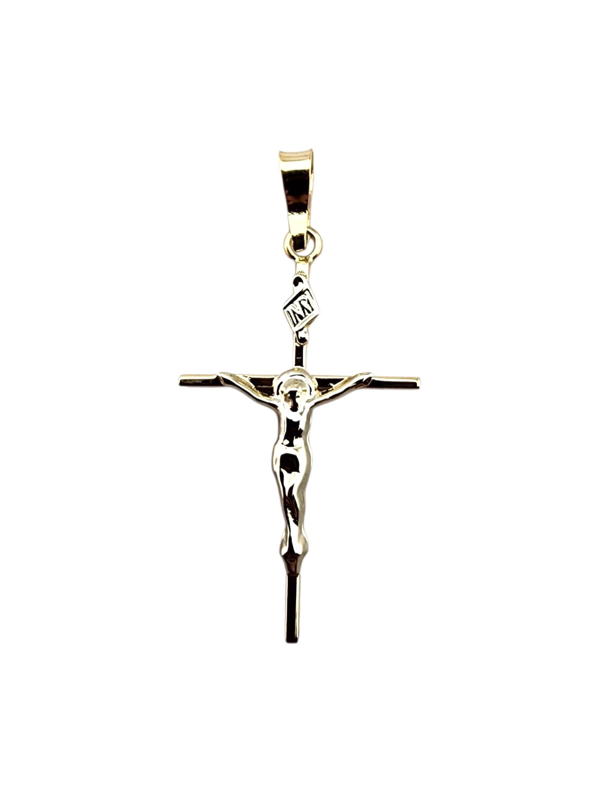 Pendentif Crucifix en or jaune 14 carats #23289