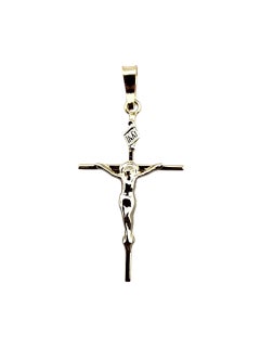 Pendentif Crucifix en or jaune 14 carats #23289