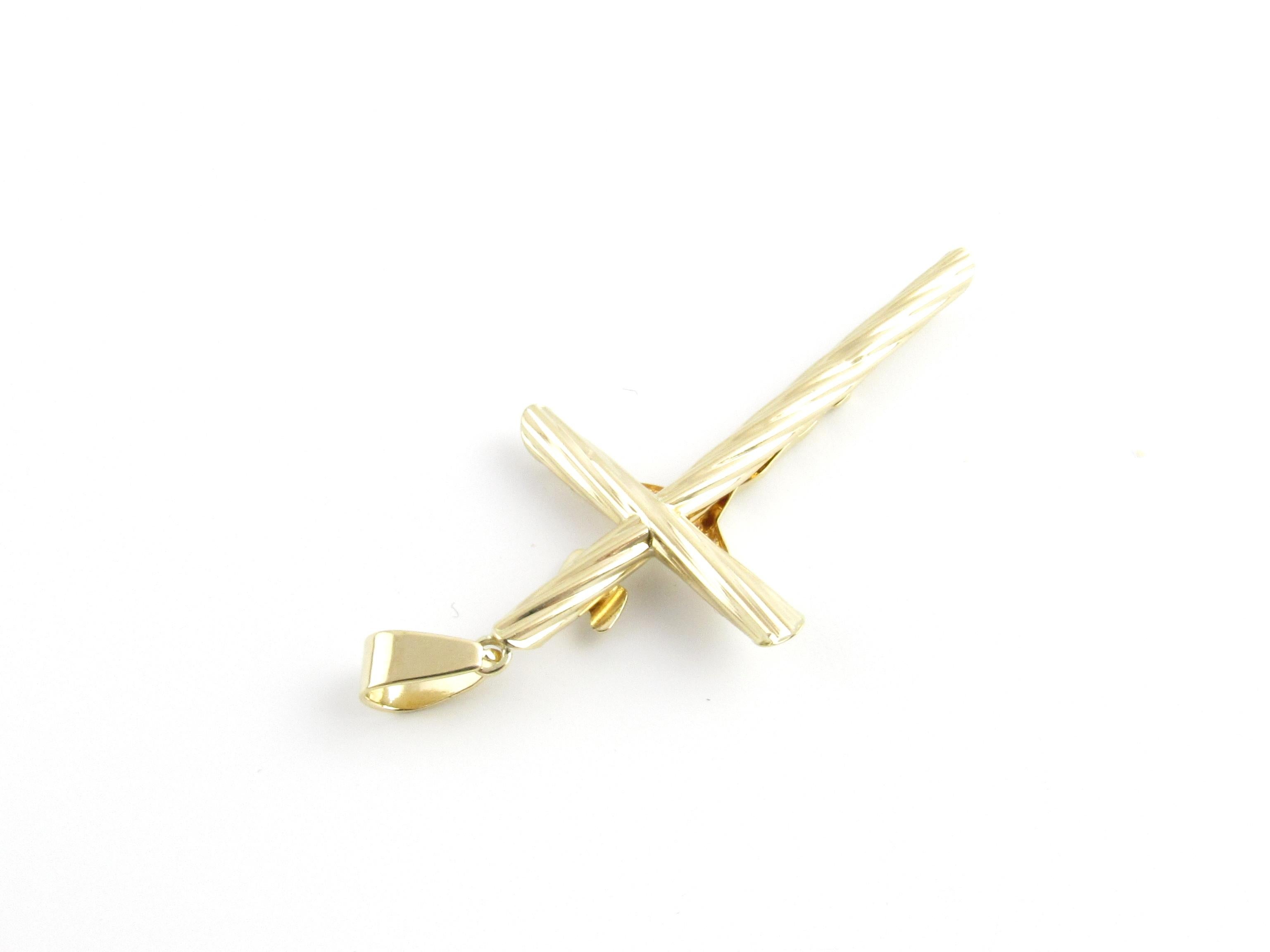 Women's 14 Karat Yellow Gold Crucifix Pendant