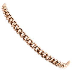 14 Karat Yellow Gold Cuban Link Bracelet