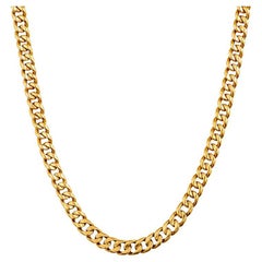 14 Karat Yellow Gold Curb Chain Necklace