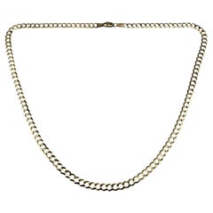 14 Karat Yellow Gold Curb Link Necklace 18" #20589