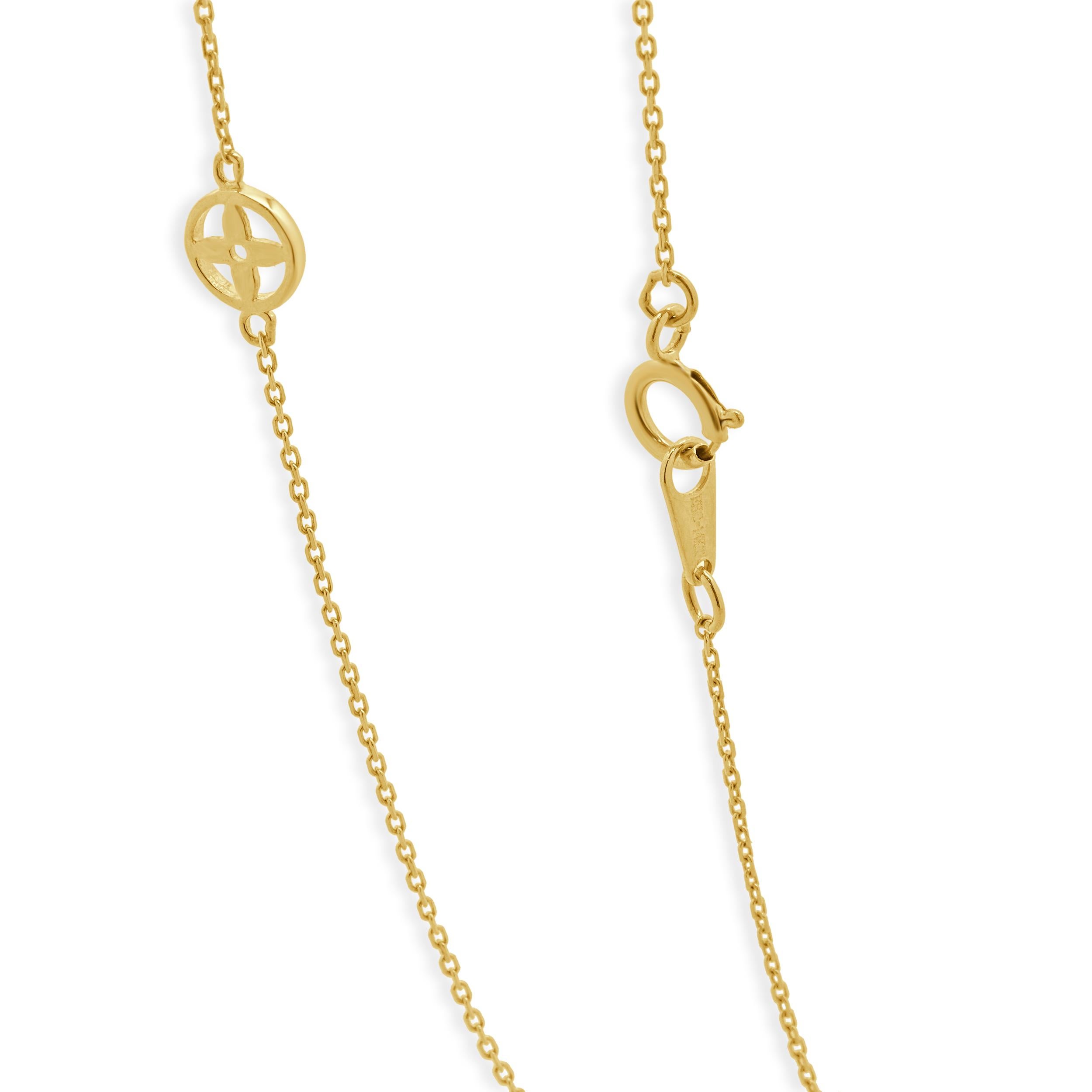 De las mujeres Collar Estación Trébol CZ Oro Amarillo 14 Kilates en venta