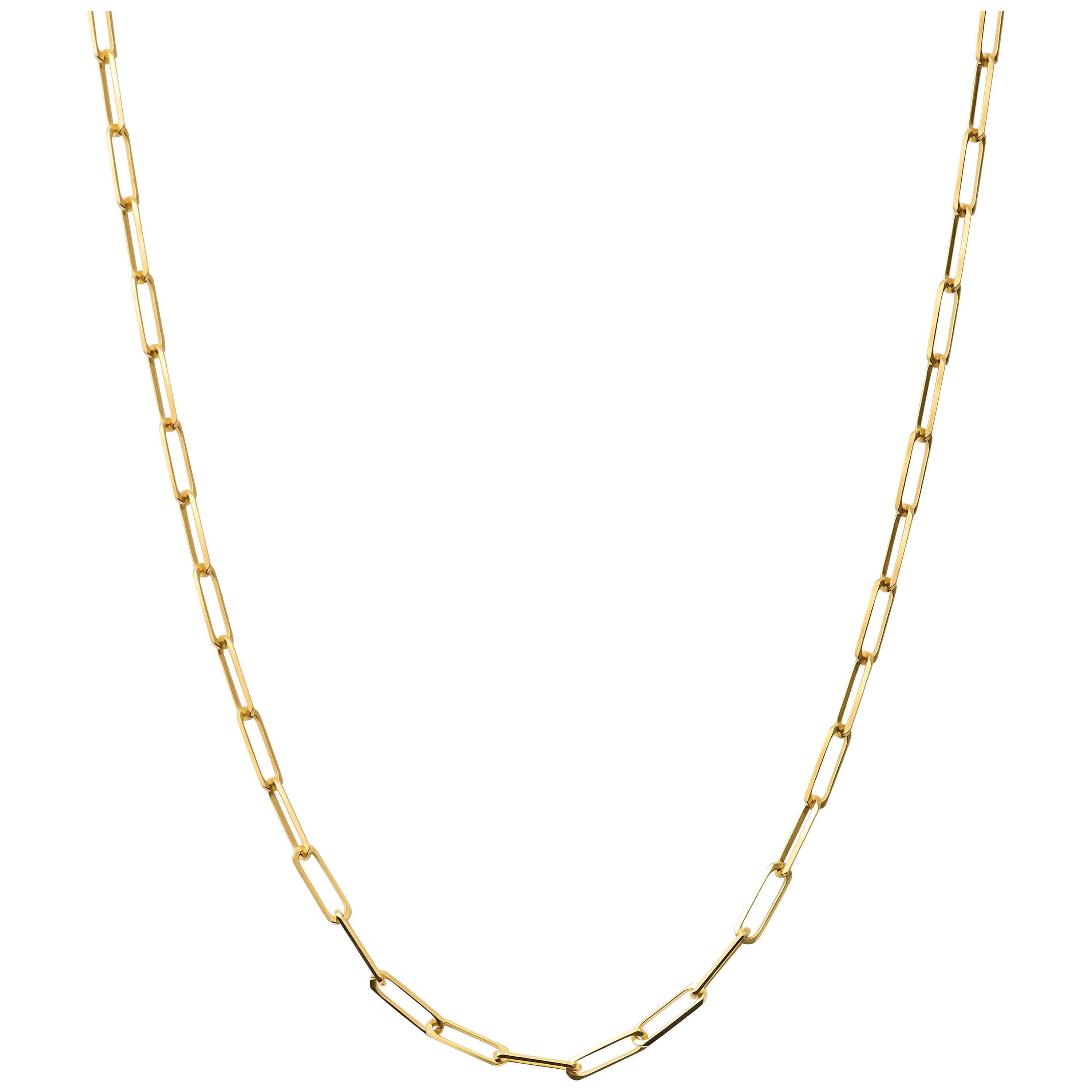 14 Karat Yellow Gold Dainty Chain Necklace