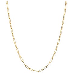 14 Karat Yellow Gold Dainty Chain Necklace