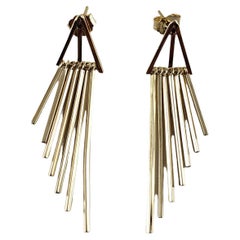 14 Karat Yellow Gold Dangle Earrings