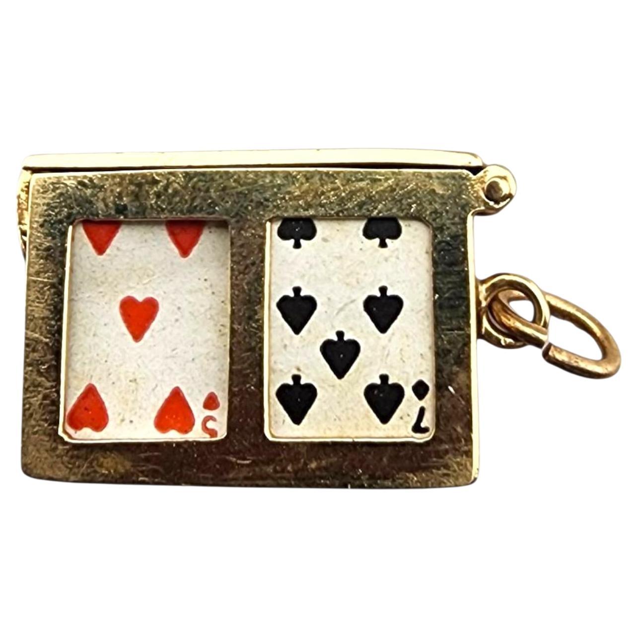 14 Karat Yellow Gold Deck Of Cards Charm #23266