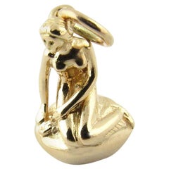 14 Karat Yellow Gold Denmark Mermaid Charm