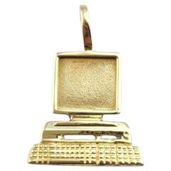 14 Karat Yellow Gold Desktop Computer Charm #22237