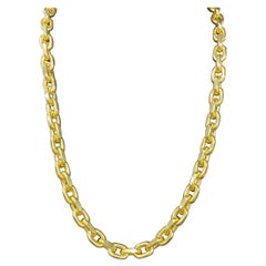 Collier à maillons détachables en or jaune 14 carats 73,4 grammes 83,8 cm