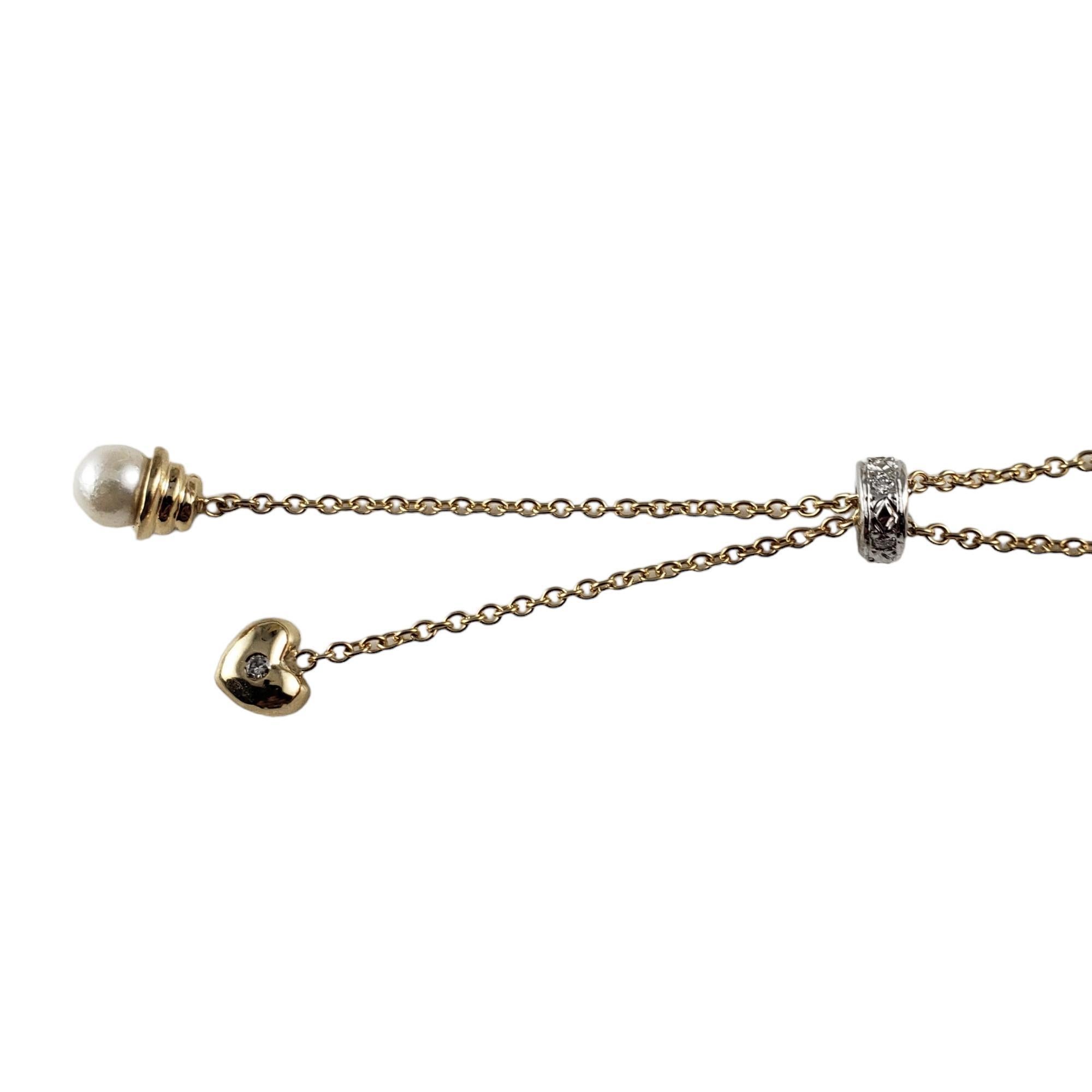 Collier de perles et d'or jaune 14 carats n° 14933 Bon état - En vente à Washington Depot, CT