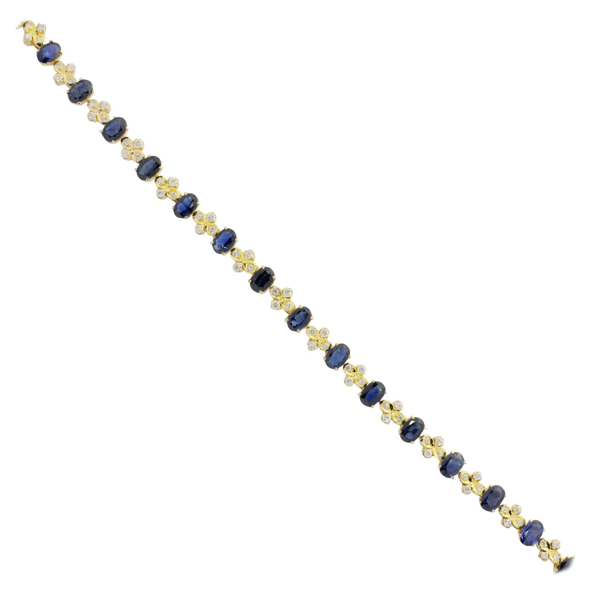 Birks Sapphire and Diamond Bracelet at 1stDibs