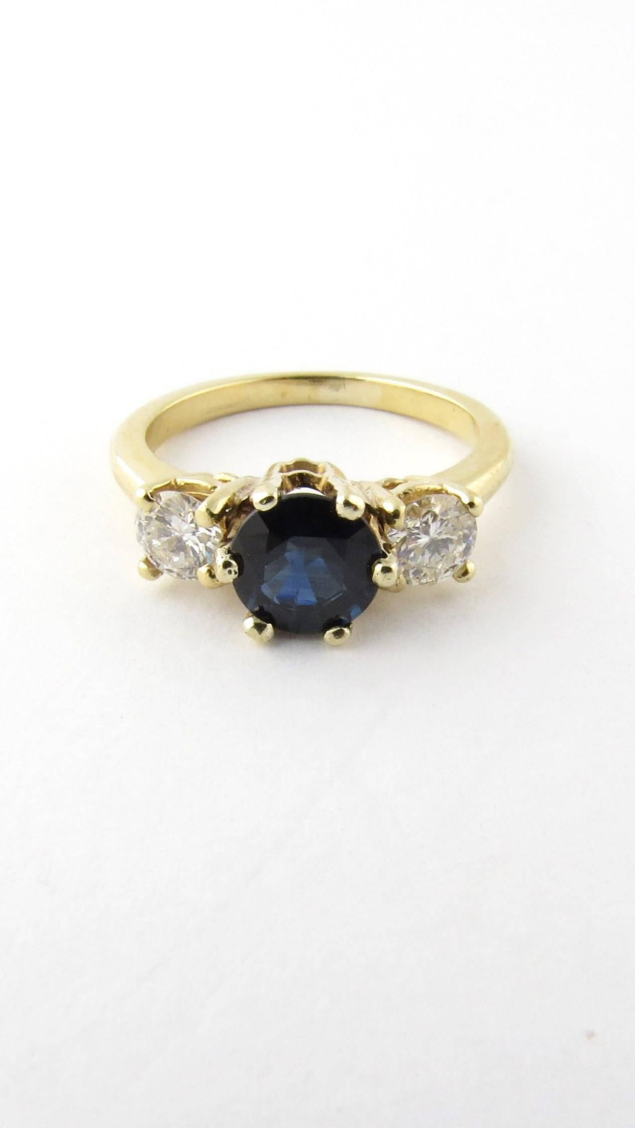 14 karat gold sapphire ring