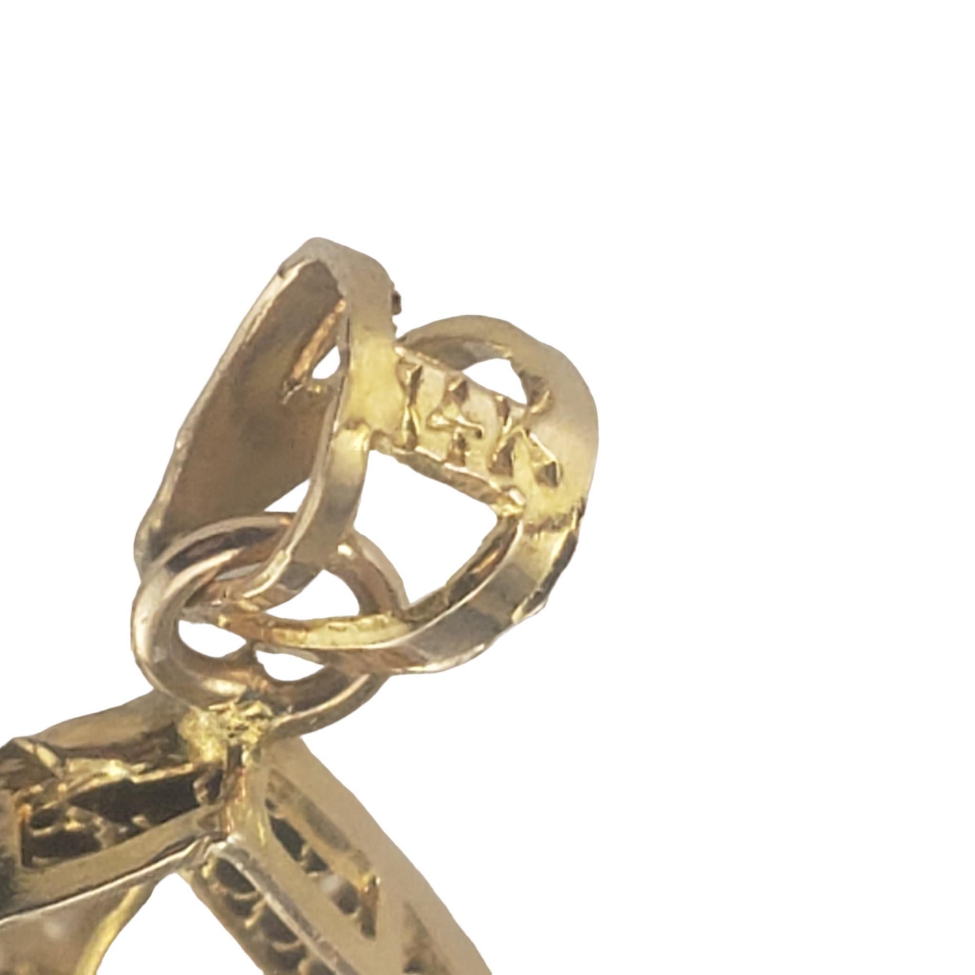 Pendentif en or jaune 14 carats, diamant et perles naturelles n° 16768 Pour femmes en vente