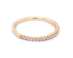 14 Karat Yellow Gold Diamond Band