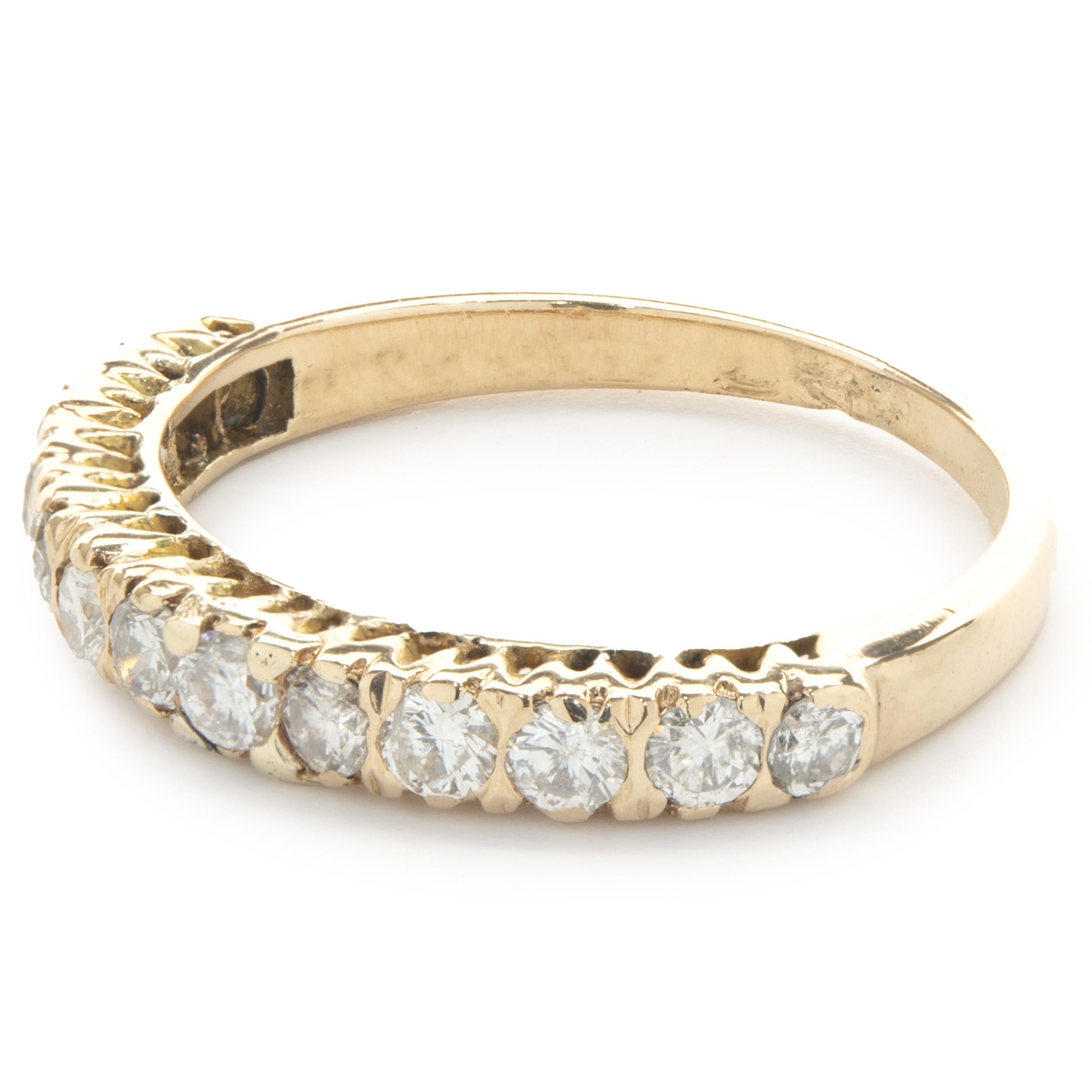Bracelet en or jaune 14 carats et diamants Excellent état - En vente à Scottsdale, AZ