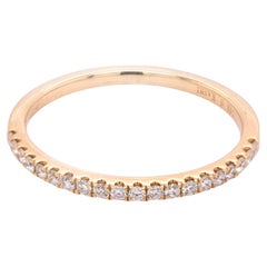 14 Karat Yellow Gold Diamond Band