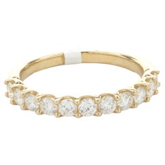 14 Karat Yellow Gold Diamond Band