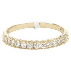 14 Karat Yellow Gold Diamond Band