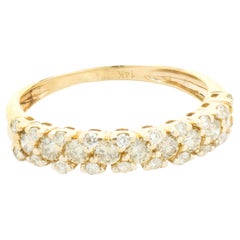 Bracelet en or jaune 14 carats et diamants