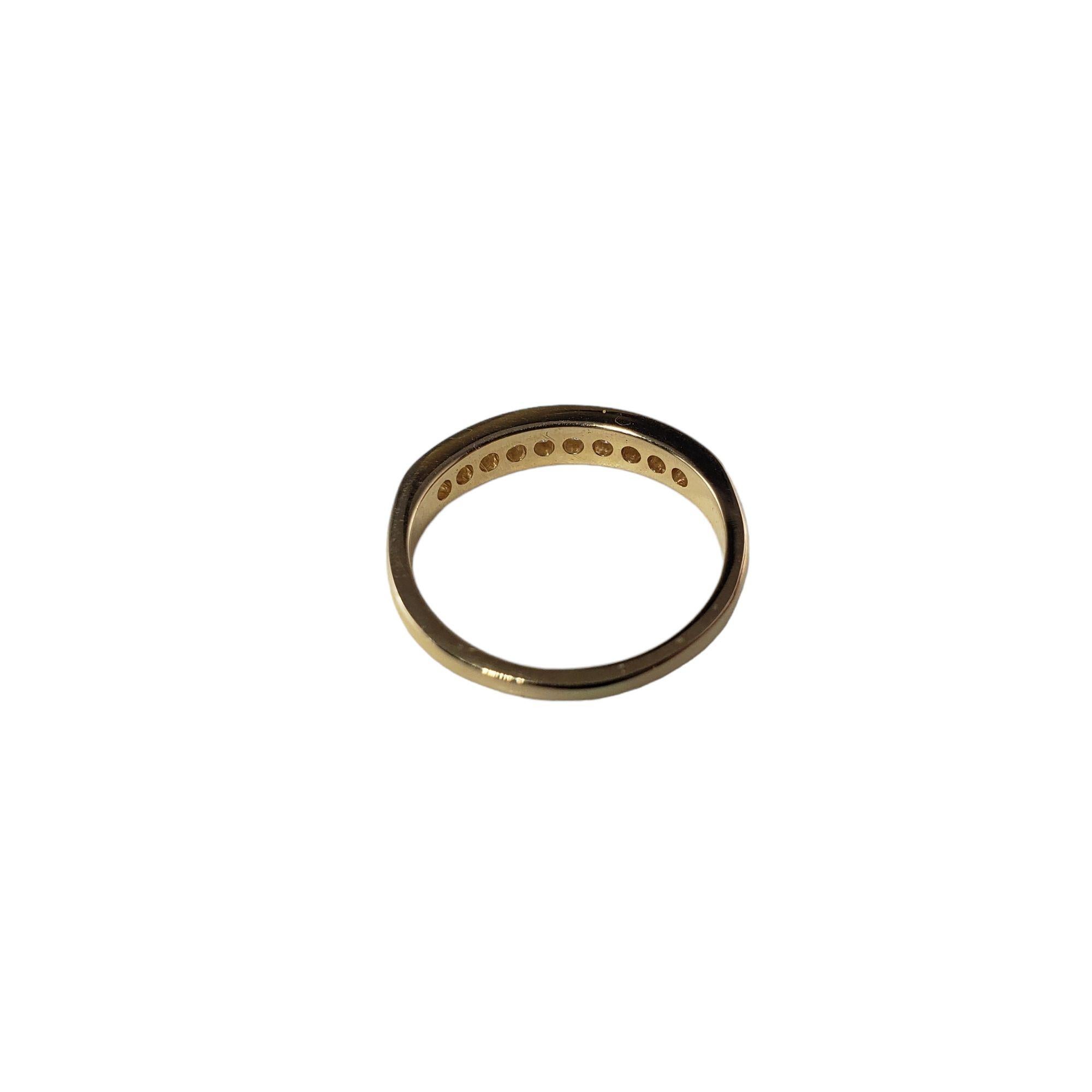 Women's 14 Karat Yellow Gold Diamond Band Ring Size 5.5  #14447 For Sale