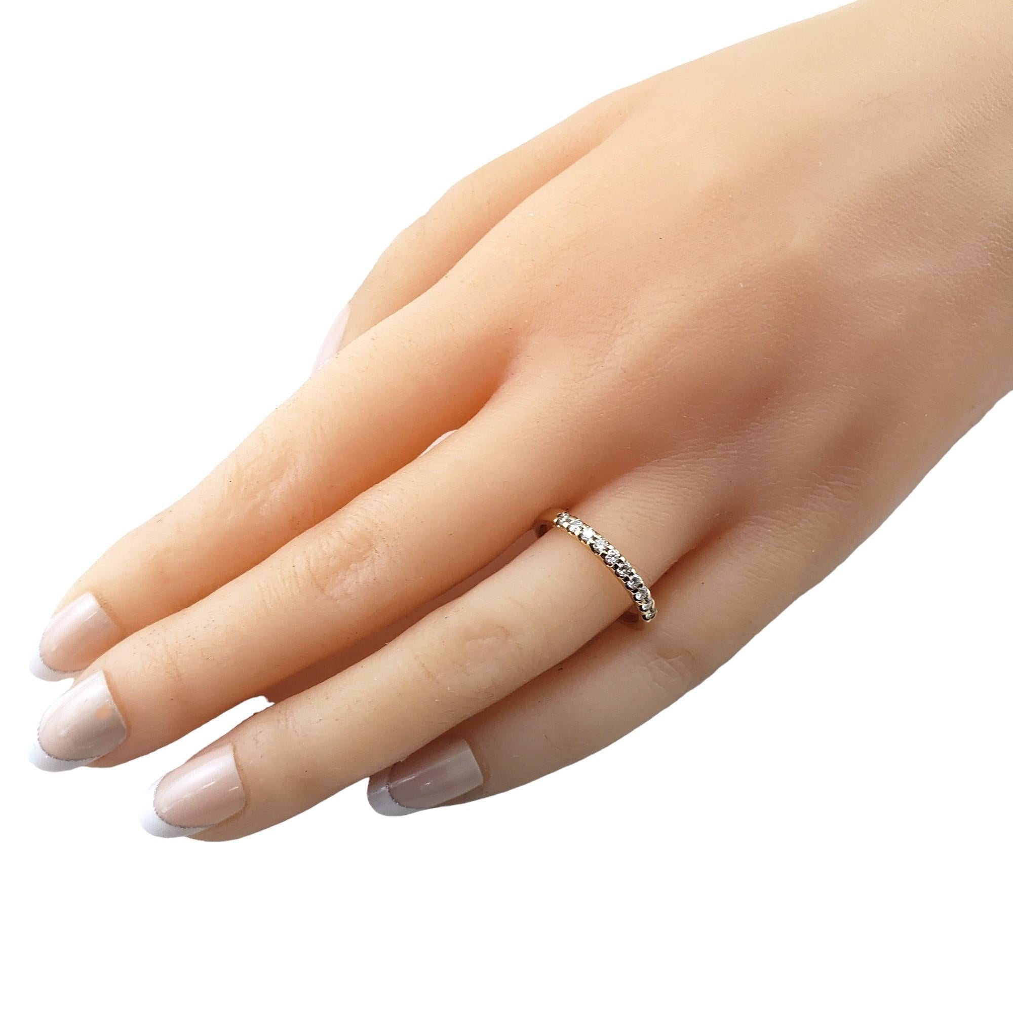 14 Karat Gelbgold Diamant-Ring Größe 6,5 #15793 im Angebot 2
