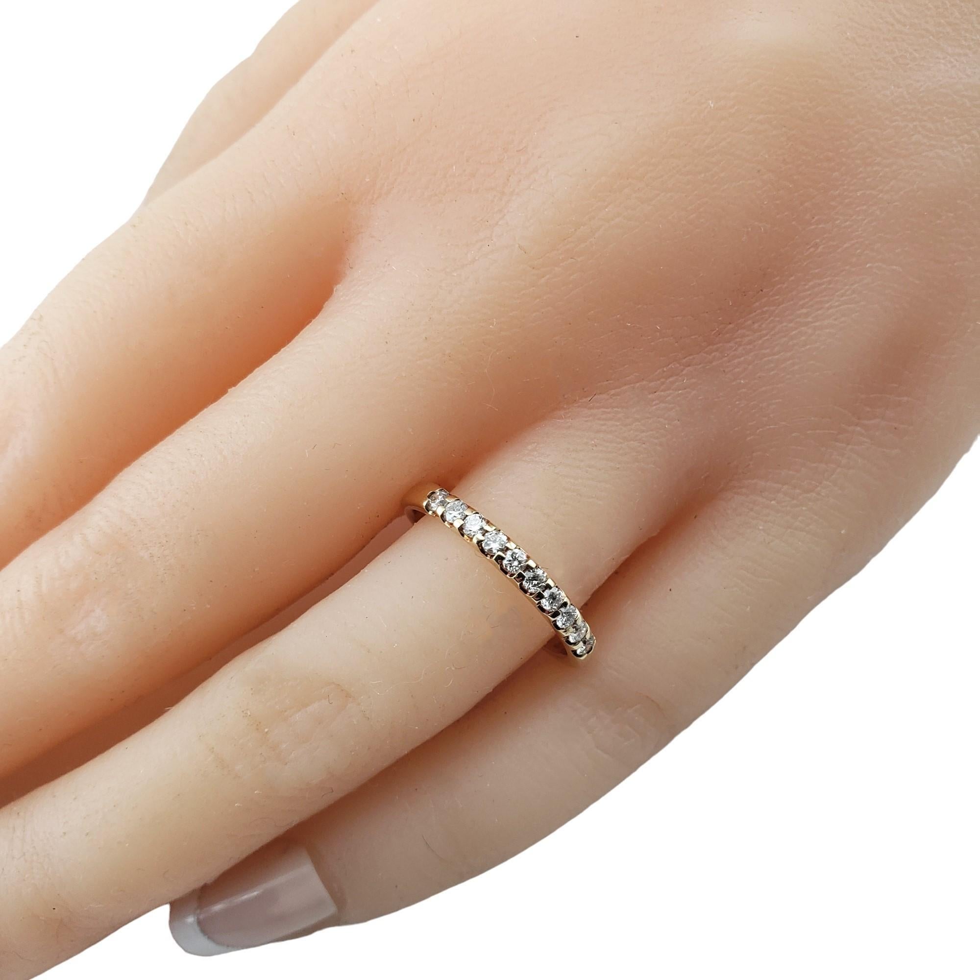 14 Karat Gelbgold Diamant-Ring Größe 6,5 #15793 im Angebot 3