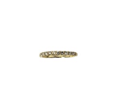 14 Karat Yellow Gold Diamond Band Ring