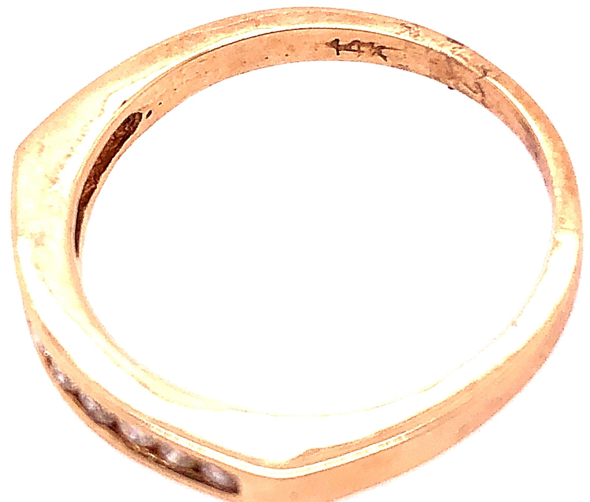 14 Karat Gelbgold Diamantband Ehering Hochzeit Jahrestag Brautring für Damen oder Herren im Angebot